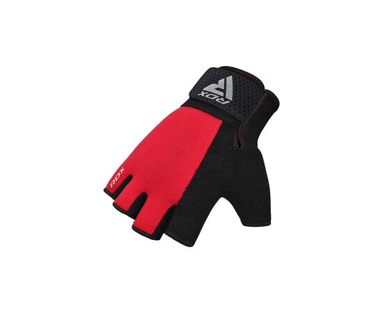 Перчатки для фитнеса RDX W1 Half Red M (WGA-W1HR-M), изображение 3 Перчатки для фитнеса RDX W1 Half Red M (WGA-W1HR-M), изображение 3