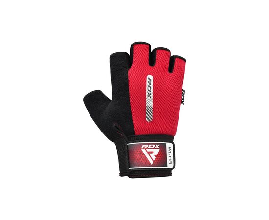 Рукавички для фітнесу RDX W1 Half Red XL (WGA-W1HR-XL), зображення 3 Рукавички для фітнесу RDX W1 Half Red XL (WGA-W1HR-XL), зображення 3
