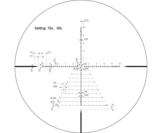 Оптический прицел Vector Optics Optics Taurus 2-16x50 (30 мм) illum. SFP HD (SCOM-43), изображение 12 Оптический прицел Vector Optics Optics Taurus 2-16x50 (30 мм) illum. SFP HD (SCOM-43), изображение 12