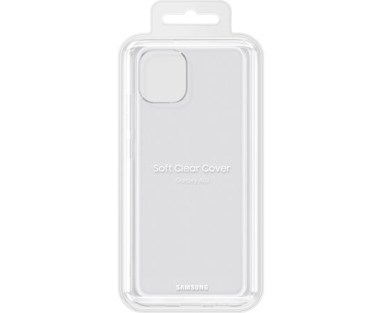 Чехол для мобильного телефона Samsung A03 Soft Clear Cover Transparent (EF-QA035TTEGRU), изображение 2