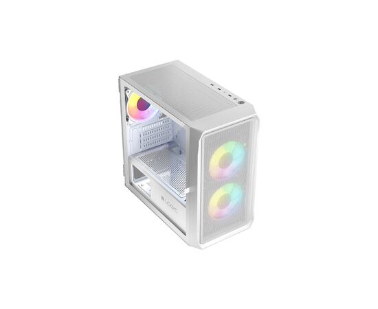 Корпус Logic concept PORTOS MESH+GLASS ARGB fans 3x120mm WHITE (AM-PORTOS-20-0000000-0002), зображення 11 Корпус Logic concept PORTOS MESH+GLASS ARGB fans 3x120mm WHITE (AM-PORTOS-20-0000000-0002), зображення 11