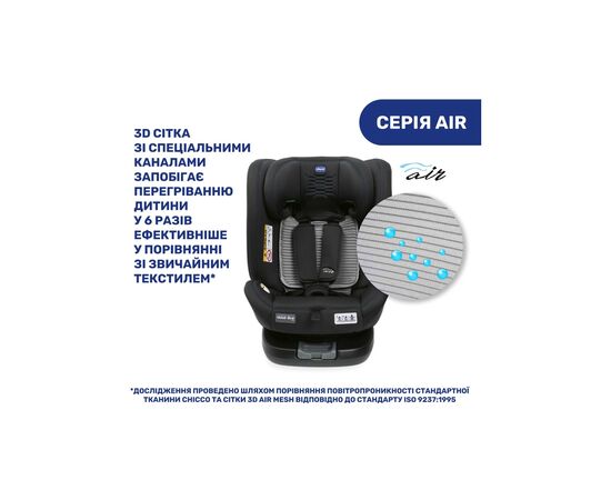 Автокрісло Chicco Unico Evo i-Size Air Чорне (8058664167326) (87031.72), зображення 11
