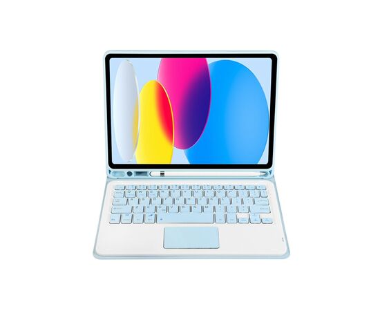 Чохол до планшета BeCover Keyboard+TouchPad Apple iPad 10.9" 2022 Light Blue (712378), зображення 3 Чохол до планшета BeCover Keyboard+TouchPad Apple iPad 10.9" 2022 Light Blue (712378), зображення 3