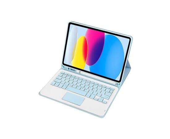 Чохол до планшета BeCover Keyboard+TouchPad Apple iPad 10.9" 2022 Light Blue (712378), зображення 4 Чохол до планшета BeCover Keyboard+TouchPad Apple iPad 10.9" 2022 Light Blue (712378), зображення 4