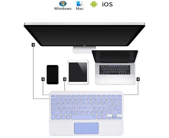 Чохол до планшета BeCover Keyboard+TouchPad Apple iPad Air (4/5) 2020/2022 10.9" Black (712369), зображення 7 Чохол до планшета BeCover Keyboard+TouchPad Apple iPad Air (4/5) 2020/2022 10.9" Black (712369), зображення 7