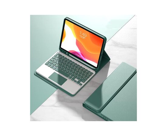 Чохол до планшета BeCover Keyboard+TouchPad Apple iPad Air (4/5) 2020/2022 10.9" Dark Green (712371), зображення 4 Чохол до планшета BeCover Keyboard+TouchPad Apple iPad Air (4/5) 2020/2022 10.9" Dark Green (712371), зображення 4