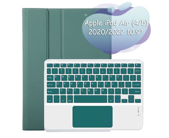 Чохол до планшета BeCover Keyboard+TouchPad Apple iPad Air (4/5) 2020/2022 10.9" Dark Green (712371)