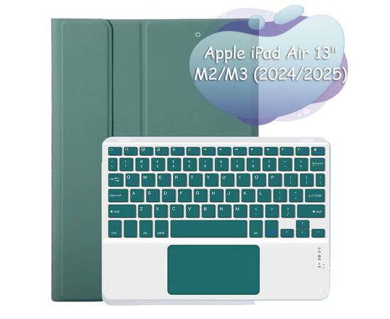 Чехол для планшета BeCover Keyboard+TouchPad Apple iPad Air 13" M2 2024 Dark Green (712603)
