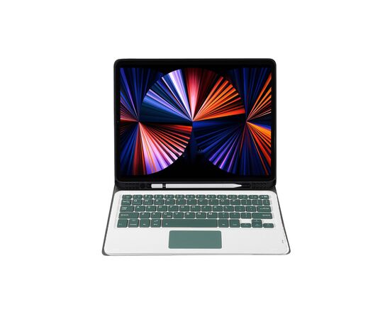 Чохол до планшета BeCover Keyboard+TouchPad Apple iPad Pro 12.9 2018/2021/2022 Dark Green (712383), зображення 3 Чохол до планшета BeCover Keyboard+TouchPad Apple iPad Pro 12.9 2018/2021/2022 Dark Green (712383), зображення 3