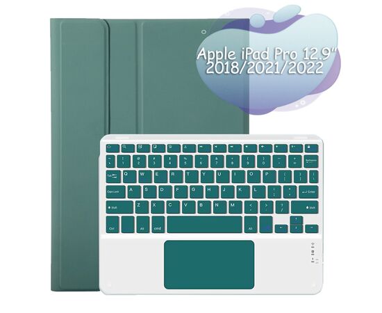 Чохол до планшета BeCover Keyboard+TouchPad Apple iPad Pro 12.9 2018/2021/2022 Dark Green (712383)