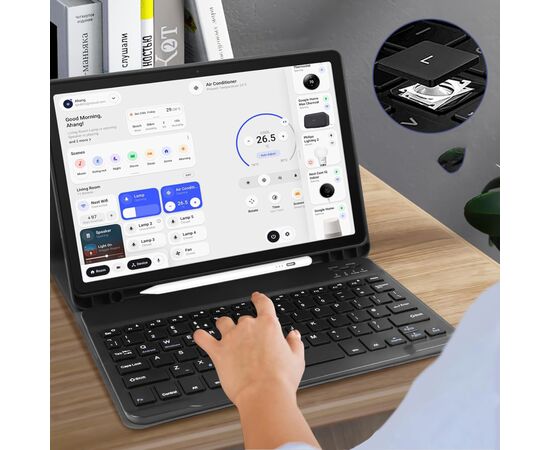 Чохол до планшета BeCover Keyboard Samsung Tab A9 SM-X115 8.7" Deep Blue (712356), зображення 4 Чохол до планшета BeCover Keyboard Samsung Tab A9 SM-X115 8.7" Deep Blue (712356), зображення 4
