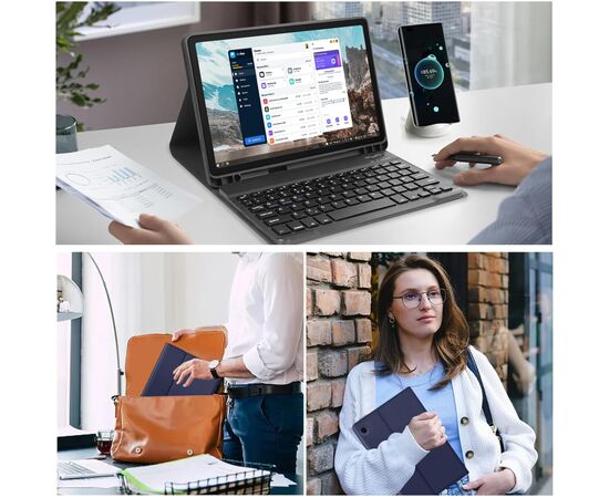 Чохол до планшета BeCover Keyboard Samsung Tab A9 SM-X115 8.7" Deep Blue (712356), зображення 5 Чохол до планшета BeCover Keyboard Samsung Tab A9 SM-X115 8.7" Deep Blue (712356), зображення 5