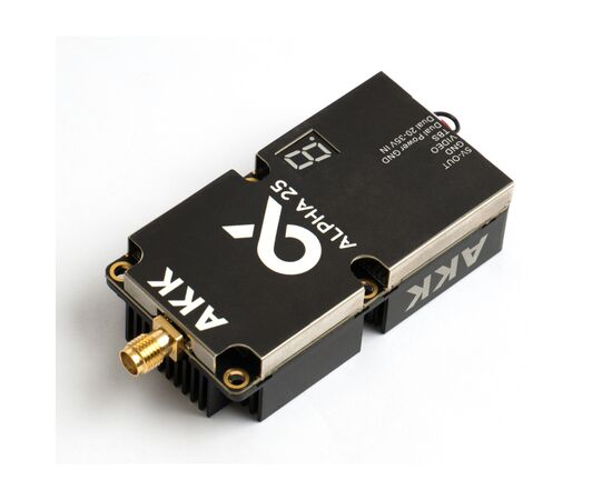 Видеопередатчик (VTX) AKK Alpha 25W 4.9G-6G 96CH (A25), изображение 5 Видеопередатчик (VTX) AKK Alpha 25W 4.9G-6G 96CH (A25), изображение 5