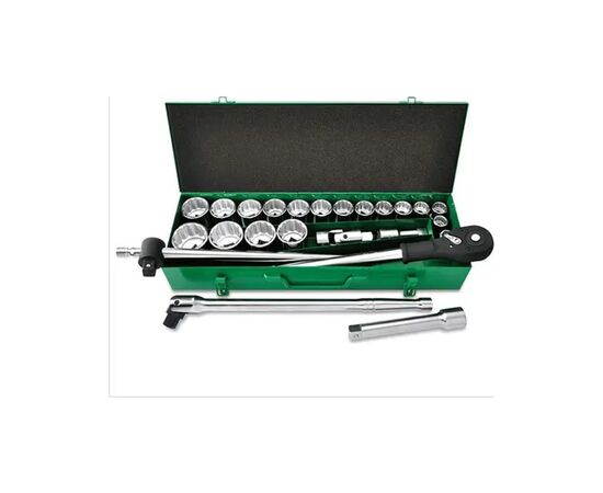 Набор инструментов Toptul дюймовых с трещоткой 3/4" 24шт. (12-гр.) (GCAD2405)
