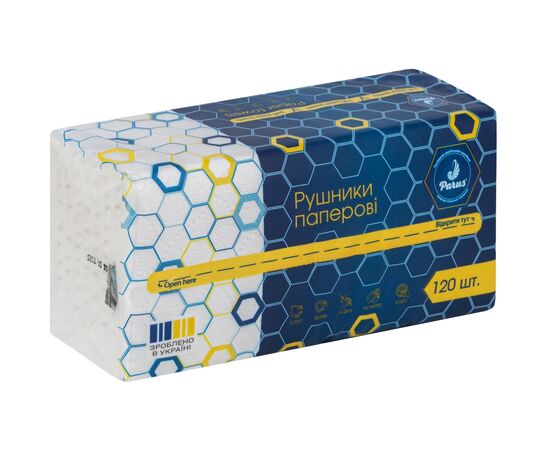 Паперові рушники Parus 2 шари 120 шт. (4820205440205)