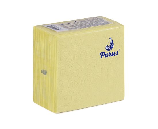 Серветки столові Parus 1 шар 33х33 см Жовті 100 шт. (4820205440359)
