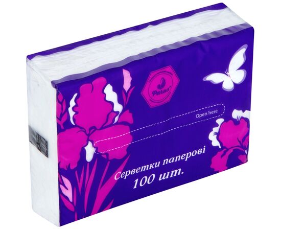 Серветки косметичні Parus 2 шари 100 шт. (4820205440472)