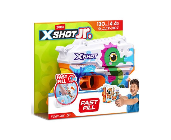 Игрушечное оружие Zuru X-Shot Водный бластер Junior Fast-Fill Морской конек (118143D), изображение 3 Игрушечное оружие Zuru X-Shot Водный бластер Junior Fast-Fill Морской конек (118143D), изображение 3