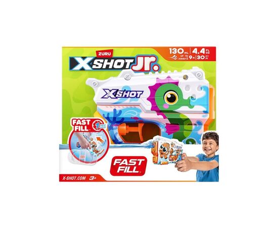Игрушечное оружие Zuru X-Shot Водный бластер Junior Fast-Fill Морской конек (118143D), изображение 4 Игрушечное оружие Zuru X-Shot Водный бластер Junior Fast-Fill Морской конек (118143D), изображение 4