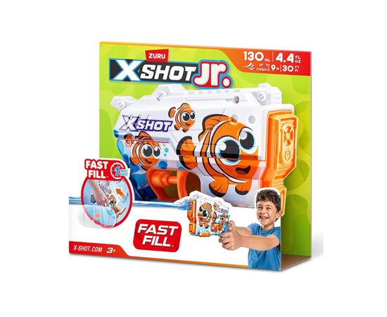Игрушечное оружие Zuru X-Shot Водный бластер Junior Fast-Fill Рыбка (118143A), изображение 3 Игрушечное оружие Zuru X-Shot Водный бластер Junior Fast-Fill Рыбка (118143A), изображение 3
