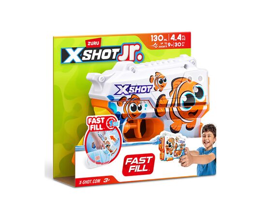 Игрушечное оружие Zuru X-Shot Водный бластер Junior Fast-Fill Рыбка (118143A), изображение 4 Игрушечное оружие Zuru X-Shot Водный бластер Junior Fast-Fill Рыбка (118143A), изображение 4