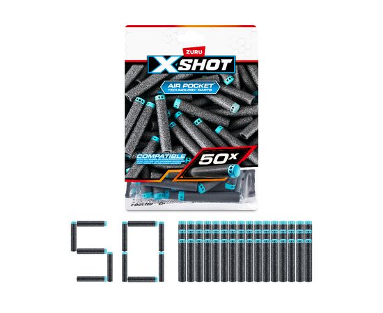 Игрушечное оружие Zuru X-Shot Набор патронов Excel (50 патронов) (36588), изображение 2 Игрушечное оружие Zuru X-Shot Набор патронов Excel (50 патронов) (36588), изображение 2