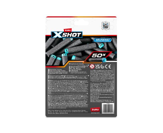 Игрушечное оружие Zuru X-Shot Набор патронов Excel (50 патронов) (36588), изображение 5 Игрушечное оружие Zuru X-Shot Набор патронов Excel (50 патронов) (36588), изображение 5
