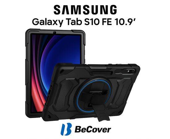Чехол для планшета BeCover Samsung Galaxy Tab S10 FE (SM-X520/SM-X526) 10.9" Black (713258), изображение 6 Чехол для планшета BeCover Samsung Galaxy Tab S10 FE (SM-X520/SM-X526) 10.9" Black (713258), изображение 6