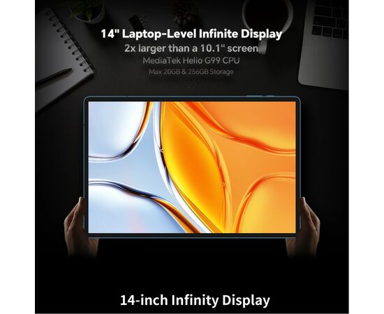Планшет Teclast T70 14" 8/256GB LTE blue (6940709687208), изображение 7 Планшет Teclast T70 14" 8/256GB LTE blue (6940709687208), изображение 7