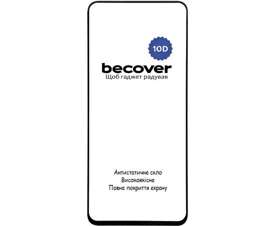 Стекло защитное BeCover Tecno Spark 30 Pro (KL7) 10D Black (713166), изображение 2 Стекло защитное BeCover Tecno Spark 30 Pro (KL7) 10D Black (713166), изображение 2