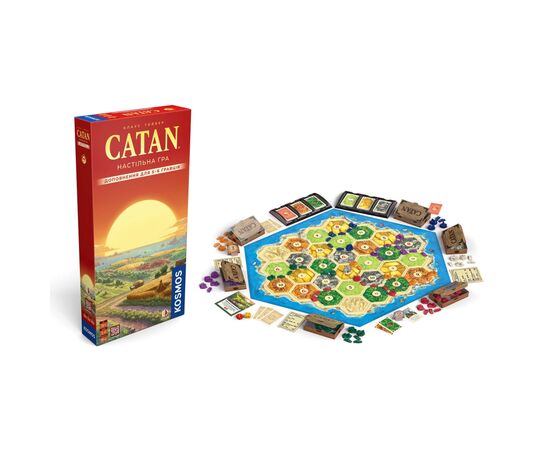 Настольная игра Rozum Catan Дополнение для 5-6 игроков (R101UA), изображение 2 Настольная игра Rozum Catan Дополнение для 5-6 игроков (R101UA), изображение 2