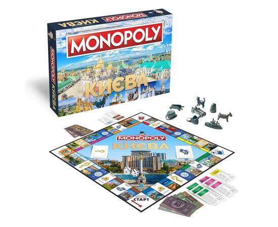 Настольная игра Rozum Монополия Знаменитые места Киева (R015UA_), изображение 2 Настольная игра Rozum Монополия Знаменитые места Киева (R015UA_), изображение 2