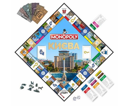 Настольная игра Rozum Монополия Знаменитые места Киева (R015UA_), изображение 3 Настольная игра Rozum Монополия Знаменитые места Киева (R015UA_), изображение 3