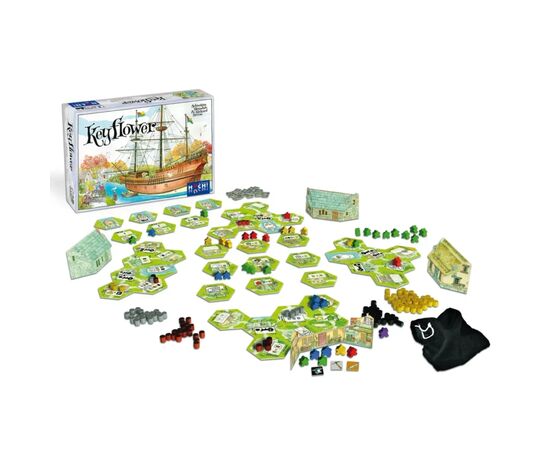 Настольная игра WoodCat Keyflower (укр.) (W0048), изображение 2 Настольная игра WoodCat Keyflower (укр.) (W0048), изображение 2