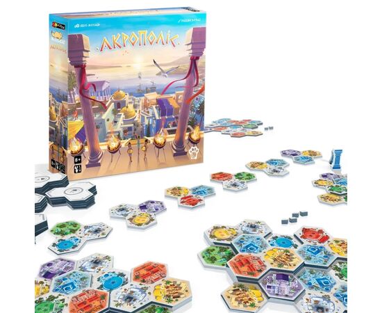 Настольная игра WoodCat Акрополис (Akropolis) (укр.) (ВР_А), изображение 5 Настольная игра WoodCat Акрополис (Akropolis) (укр.) (ВР_А), изображение 5