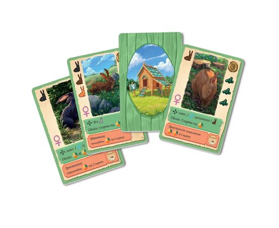 Настільна гра WoodCat Кролики (Coney) (укр.) (ВР_КРЛК), зображення 2 Настільна гра WoodCat Кролики (Coney) (укр.) (ВР_КРЛК), зображення 2