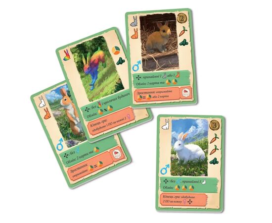 Настільна гра WoodCat Кролики (Coney) (укр.) (ВР_КРЛК), зображення 3 Настільна гра WoodCat Кролики (Coney) (укр.) (ВР_КРЛК), зображення 3