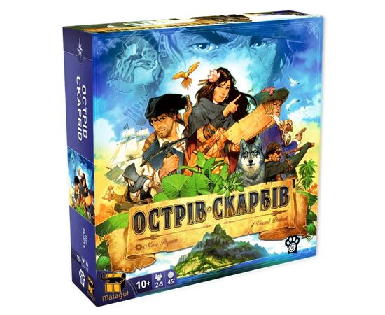 Настільна гра WoodCat Острів Скарбів (Treasure Island) (укр.) (ВР_ОС)