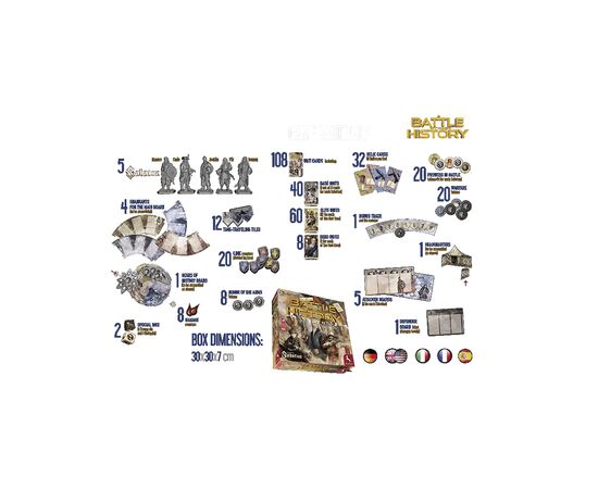 Настольная игра Pegasus Spiele Битва сквозь историю: Приключение с Sabaton (A Battle Through History: An Adventure With Sabaton (PS200), изображение 3 Настольная игра Pegasus Spiele Битва сквозь историю: Приключение с Sabaton (A Battle Through History: An Adventure With Sabaton (PS200), изображение 3