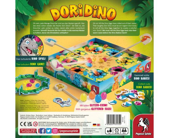Настольная игра Pegasus Spiele Дори Дино (Dori Dino) (англ.) (PS209), изображение 4 Настольная игра Pegasus Spiele Дори Дино (Dori Dino) (англ.) (PS209), изображение 4