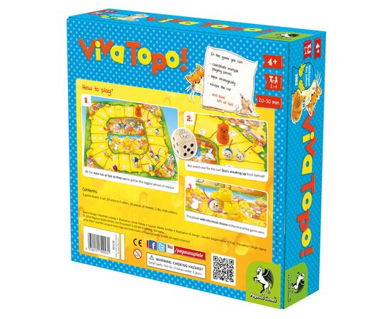 Настольная игра Pegasus Spiele Сырный край (Viva Topo!) (англ.) (PS154), изображение 5 Настольная игра Pegasus Spiele Сырный край (Viva Topo!) (англ.) (PS154), изображение 5