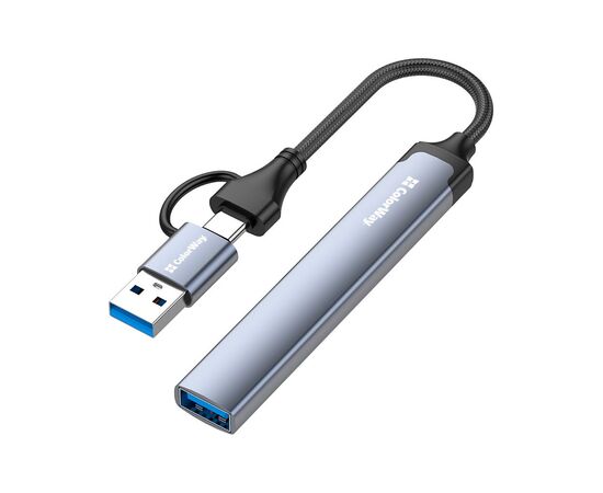 Концентратор ColorWay USB-A/USB-C 4-in-1 USB2.0х2/USB3.0/USB-C2.0 (CW-HUB06), зображення 3 Концентратор ColorWay USB-A/USB-C 4-in-1 USB2.0х2/USB3.0/USB-C2.0 (CW-HUB06), зображення 3