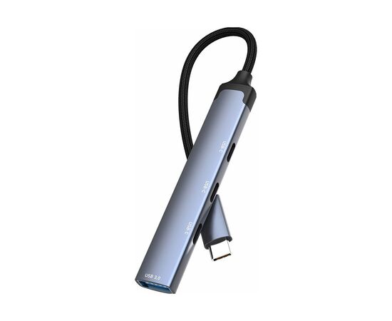 Концентратор ColorWay USB-C 4-in-1 USB-C2.0х3/USB3.0 (CW-HUB07), изображение 2 Концентратор ColorWay USB-C 4-in-1 USB-C2.0х3/USB3.0 (CW-HUB07), изображение 2