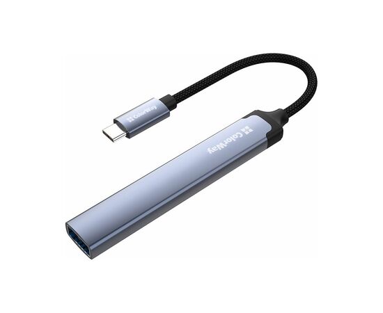 Концентратор ColorWay USB-C 4-in-1 USB-C2.0х3/USB3.0 (CW-HUB07), изображение 4 Концентратор ColorWay USB-C 4-in-1 USB-C2.0х3/USB3.0 (CW-HUB07), изображение 4
