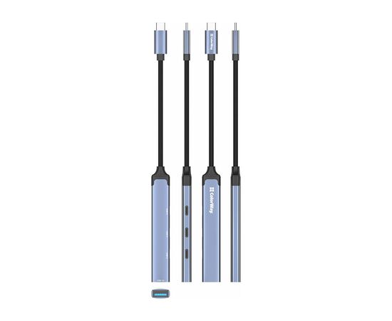 Концентратор ColorWay USB-C 4-in-1 USB-C2.0х3/USB3.0 (CW-HUB07), изображение 5 Концентратор ColorWay USB-C 4-in-1 USB-C2.0х3/USB3.0 (CW-HUB07), изображение 5