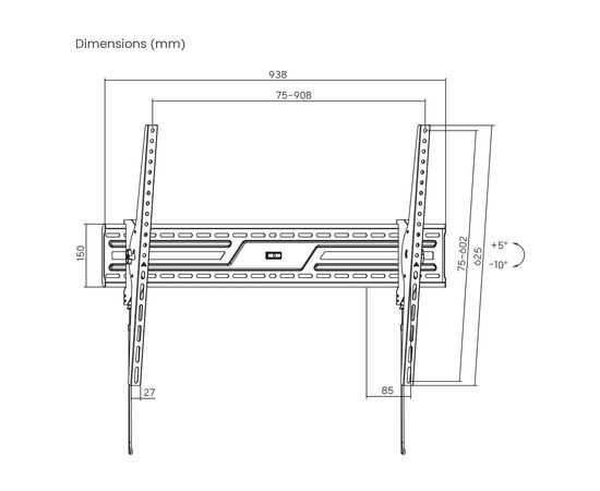 Кронштейн UniBracket BZ02-96, зображення 10 Кронштейн UniBracket BZ02-96, зображення 10