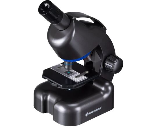 Мікроскоп Bresser Junior CM-04 100x-900x Black з набором для дослідів і адаптером для смартфона (14951) (931504)