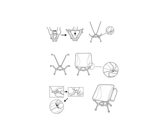 Кресло складное Naturehike Clamshell 001 Triangle Folding Moon Chair Чорне (6975641880608), изображение 2 Кресло складное Naturehike Clamshell 001 Triangle Folding Moon Chair Чорне (6975641880608), изображение 2