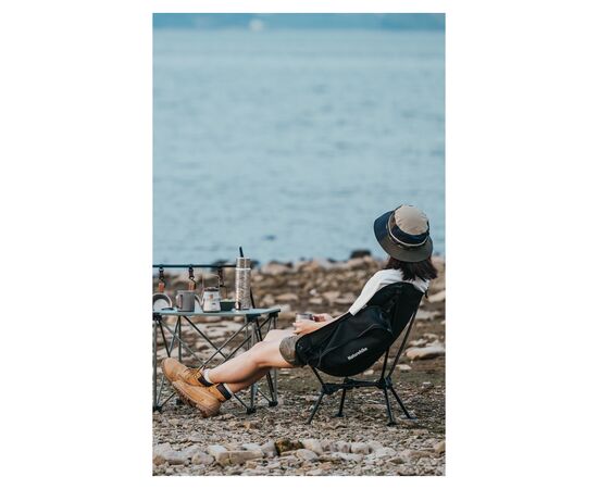 Кресло складное Naturehike Clamshell 001 Triangle Folding Moon Chair Чорне (6975641880608), изображение 8 Кресло складное Naturehike Clamshell 001 Triangle Folding Moon Chair Чорне (6975641880608), изображение 8