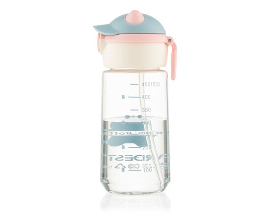 Пляшка для води Ardesto Bear 550мл рожевий (AR2255BB), зображення 8